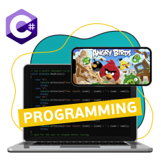 Программирование на C#. Удивительный мир 2D-игр - КИБЕРшкола программирования для детей, компьютерные курсы для школьников, начинающих и подростков - KIBERone г. Севастополь